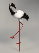 Садовая фигура из полистоуна «Журавль с загнутой шеей», 51×16×27 см - Фото 4