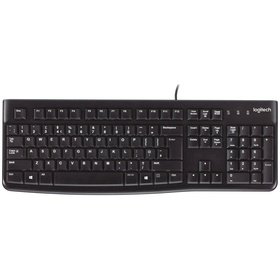 Клавиатура проводная LOGITECH USB K120 ANSI EN/RU 920-002583 BLACK