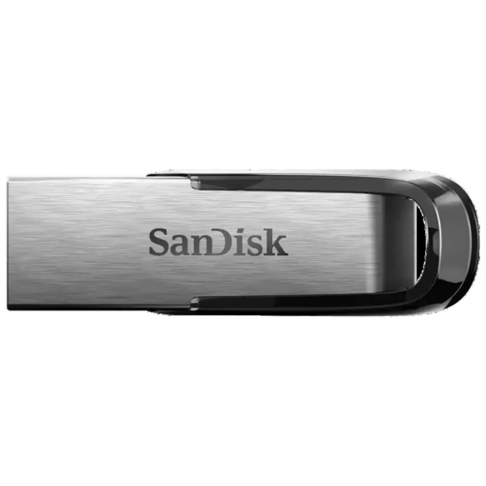 Флэш-накопитель USB Flash SanDisk Ultra Flair [3.0, 64 Gb, металл, серебро-черный] - фото 51680046