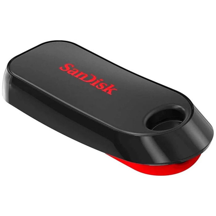 Флэш-накопитель USB Flash SanDisk Cruzer Snap [2.0, 128 Gb, пластик, черный] - фото 51680048