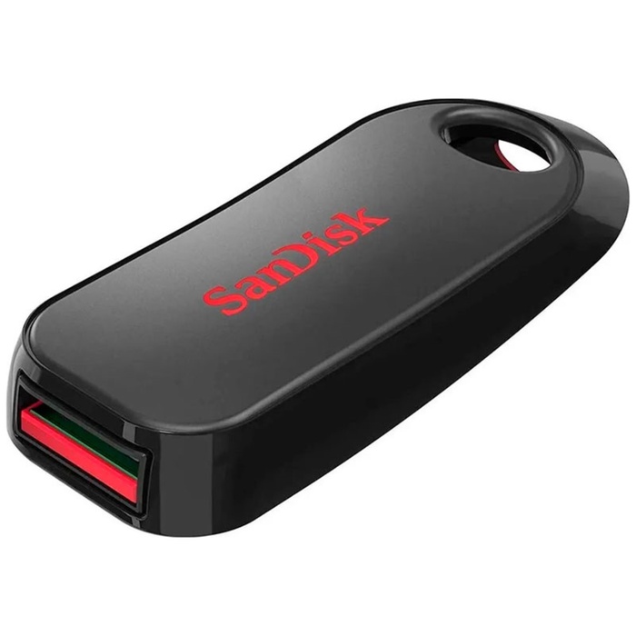 Флэш-накопитель USB Flash SanDisk Cruzer Snap [2.0, 128 Gb, пластик, черный] - фото 51680049