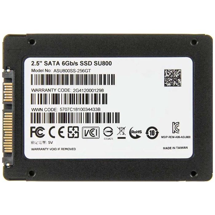 Накопитель SSD ADATA 2.5" Ultimate SU800 256 Гб SATA III ASU800SS-256GT-C - фото 51680169