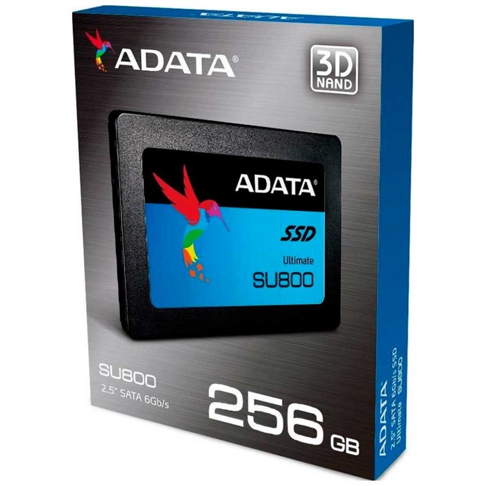 Накопитель SSD ADATA 2.5" Ultimate SU800 256 Гб SATA III ASU800SS-256GT-C - фото 51680172