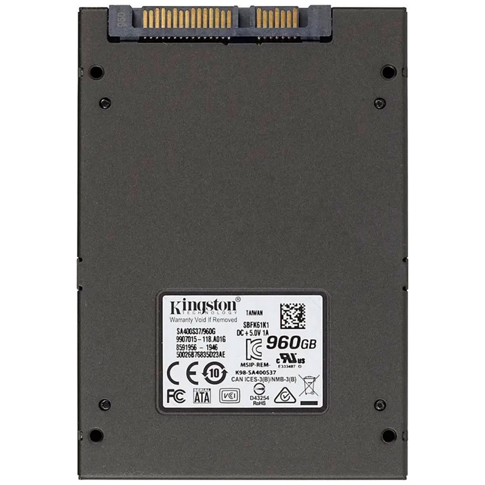 Накопитель SSD Kingston 2.5" A400 960 Гб SATA III SA400S37/960G - фото 51680181