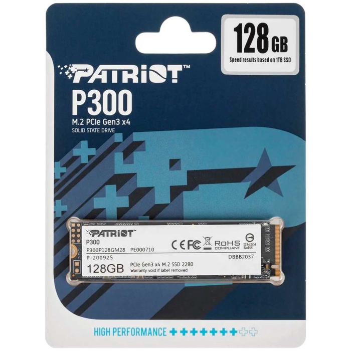 Накопитель SSD Patriot M.2 P300 128 Гб PCIe P300P128GM28 - фото 51680186