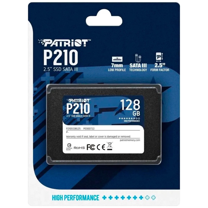 Накопитель SSD Patriot 2.5" P210 128 Гб SATA III P210S128G25 - фото 51680196