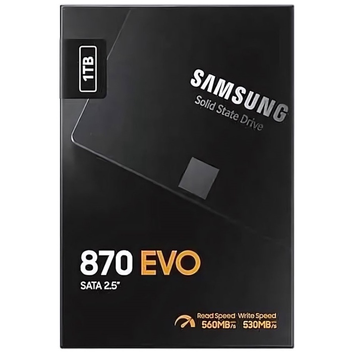 Накопитель SSD Samsung 2.5" 870 EVO 1000 Гб SATA III 3bit MLC (TLC) MZ-77E1T0BW - фото 51680234