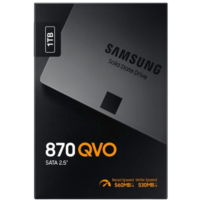 Накопитель SSD Samsung 2.5" 870 QVO 1000 Гб SATA III 4bit MLC (QLC) MZ-77Q1T0BW - фото 51680243