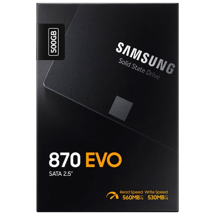 Накопитель SSD Samsung 2.5" 870 EVO 500 Гб SATA III 3bit MLC (TLC) MZ-77E500BW - фото 51680257