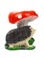 Садовая фигура из полистоуна «Гриб с двумя ежами», 30×26×30 см - Фото 5