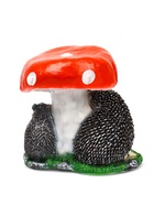 Садовая фигура из полистоуна «Гриб с двумя ежами», 30×26×30 см - Фото 7