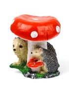 Садовая фигура из полистоуна «Гриб с двумя ежами», 30×26×30 см - Фото 7