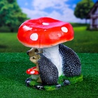 Садовая фигура из полистоуна «Гриб с двумя ежами», 30×26×30 см - Фото 13