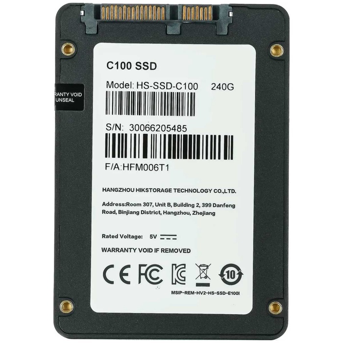 Накопитель SSD 2.5" HIKVision С100 240 Гб SATA III HS-SSD-C100/240G - фото 51680278