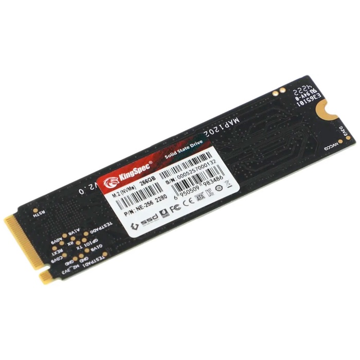 Накопитель SSD M.2 KingSpec NE 256 Гб PCIe NE-256 - фото 51680293