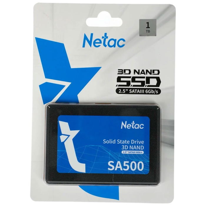 Накопитель SSD NETAC 2.5" SA500 1000 Гб SATA III NT01SA500-1T0-S3X - фото 51680311