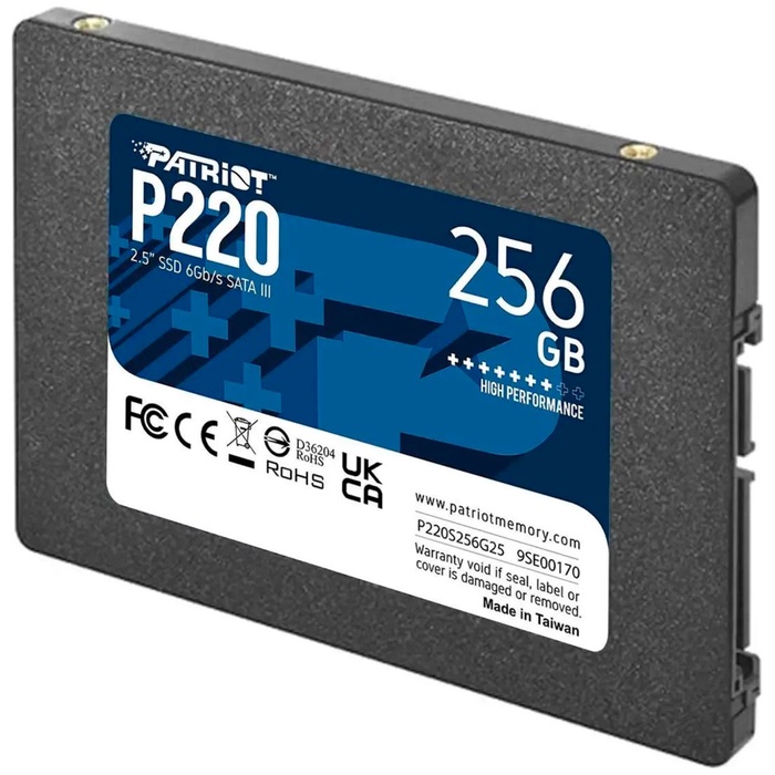 Накопитель SSD PATRIOT 2.5" P220 256 Гб SATA III P220S256G25 - фото 51680314