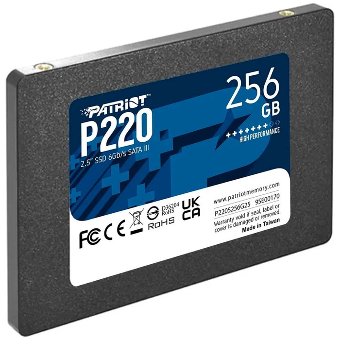 Накопитель SSD PATRIOT 2.5" P220 256 Гб SATA III P220S256G25 - фото 51680315