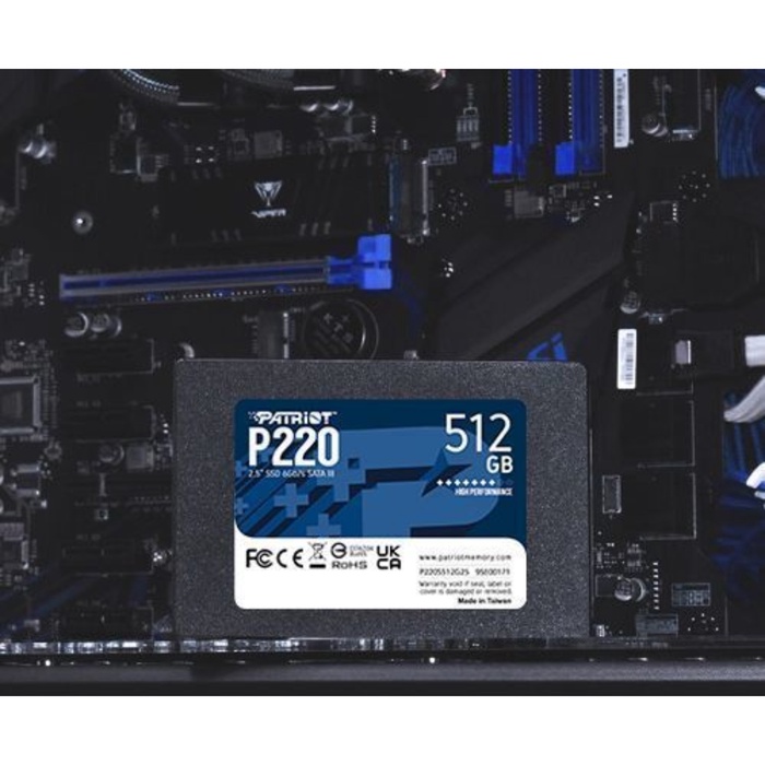 Накопитель SSD PATRIOT 2.5" P220 512 Гб SATA III P220S512G25 - фото 51680323