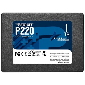 Накопитель SSD PATRIOT 2.5" P220 1024 Гб SATA III P220S1TB25