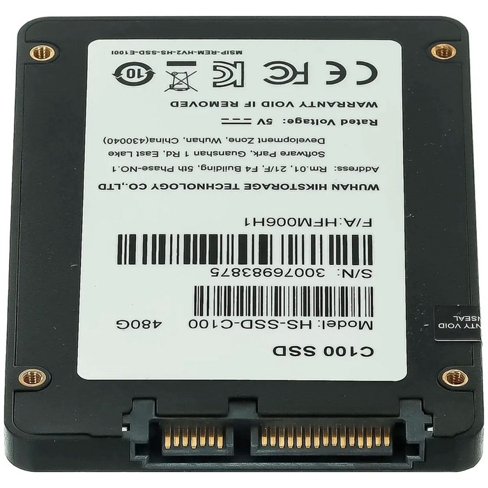 Накопитель SSD Hikvision 2.5" 480 Гб SATA III C100 HS-SSD-C100/480G - фото 51680346