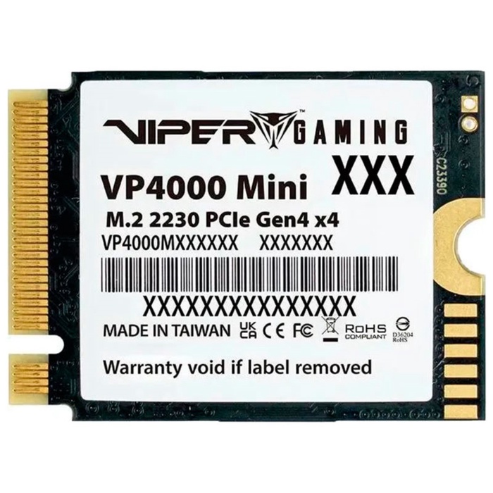 Накопитель SSD PATRIOT MEMORY M.2 Viper VP4000 Mini 500 Гб PCIe 4.0 VP4000M500GM23 - фото 51680363