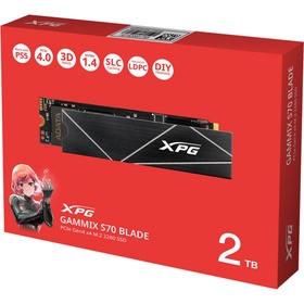 Накопитель SSD ADATA M.2 GAMMIX S70 BLADE 2048 Гб PCIe 4.0 AGAMMIXS70B-2T-CS