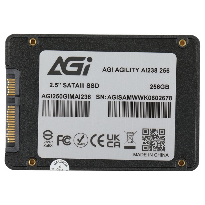 Накопитель SSD AGi 2.5" 250 Гб SATA III AGI250GIMAI238 - фото 51680395