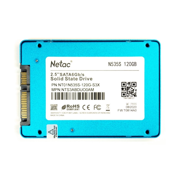 Накопитель SSD NETAC 2.5" N535S 120 Гб SATA III NT01N535S-120G-S3X - фото 51680428