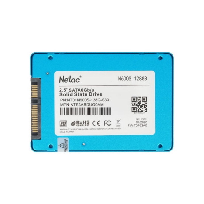 Накопитель SSD NETAC 2.5" N600S 128 Гб SATA III NT01N600S-128G-S3X - фото 51680431