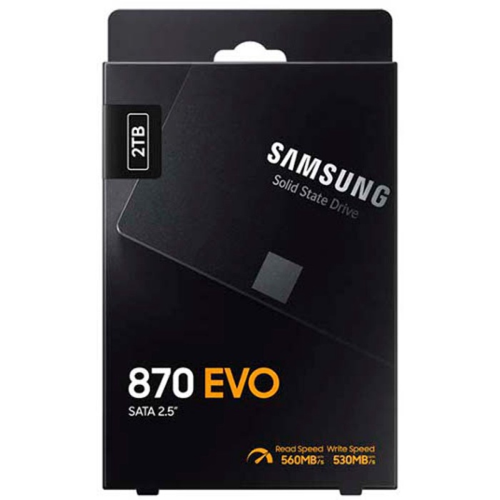 Накопитель SSD Samsung 2.5" 870 EVO 2000 Гб SATA III 3bit MLC (TLC) MZ-77E2T0BW - фото 51680456