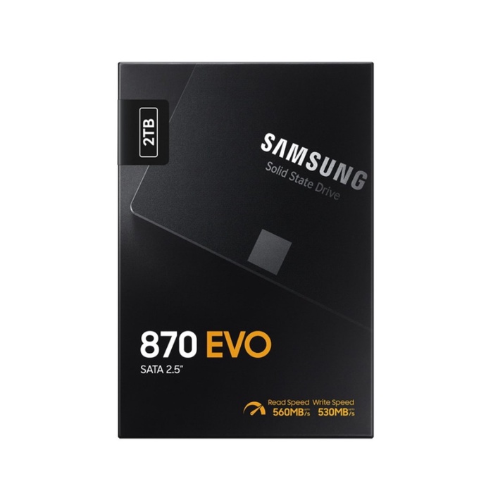 Накопитель SSD Samsung 2.5" 870 EVO 2000 Гб SATA III 3bit MLC (TLC) MZ-77E2T0BW - фото 51680458