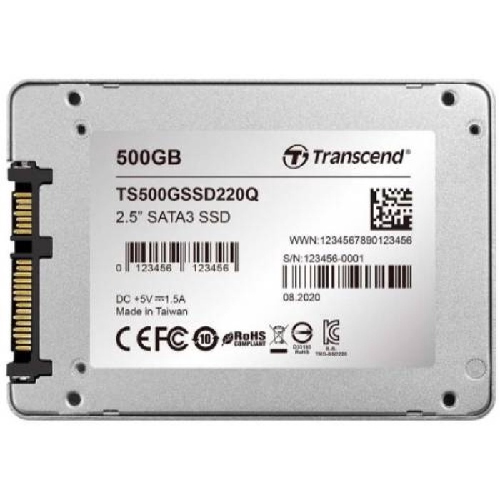 Накопитель SSD Transcend 2.5" SSD220Q 500 Гб SATA III TS500GSSD220Q - фото 51680464 Накопитель SSD Transcend 2.5" SSD220Q 500 Гб SATA III TS500GSSD220Q - фото 51680464