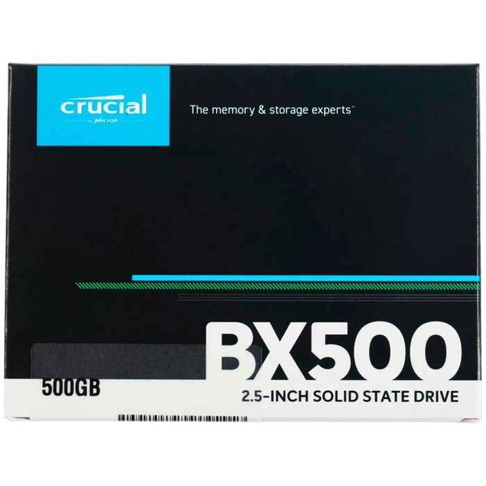 Накопитель SSD Crucial 2.5" BX500 500 Гб SATA III CT500BX500SSD1 - фото 51680488