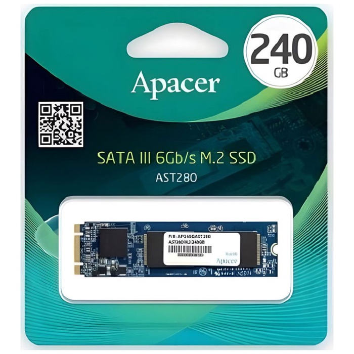 Накопитель SSD Apacer M.2 AST280 240 Гб SATA III AP240GAST280-1 - фото 51687510