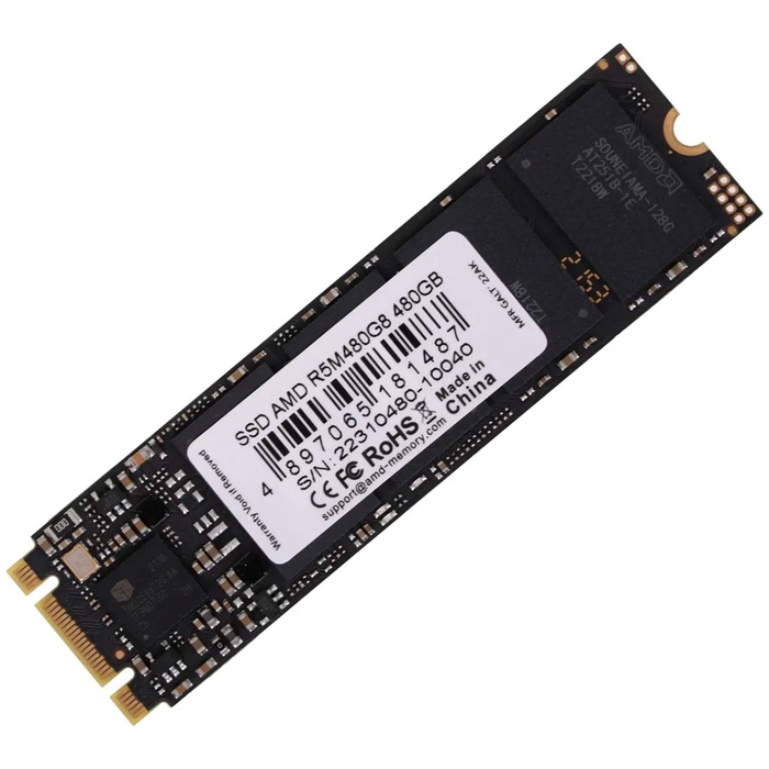 Накопитель SSD AMD M.2 R5 Series 480 Гб SATA III R5M480G8 - фото 51680523