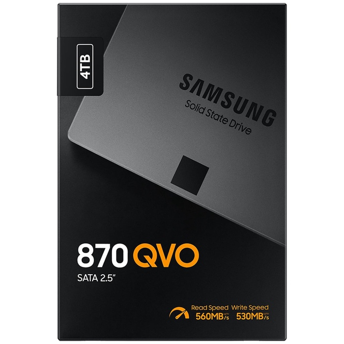 Накопитель SSD Samsung 2.5" 870 QVO 4000 Гб SATA III QLC MZ-77Q4T0BW - фото 51680546