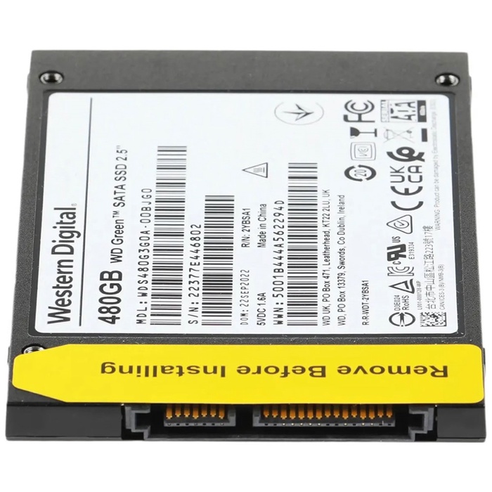 Накопитель SSD WD 2.5" Green 480 Гб SATA III WDS480G3G0A - фото 51680551