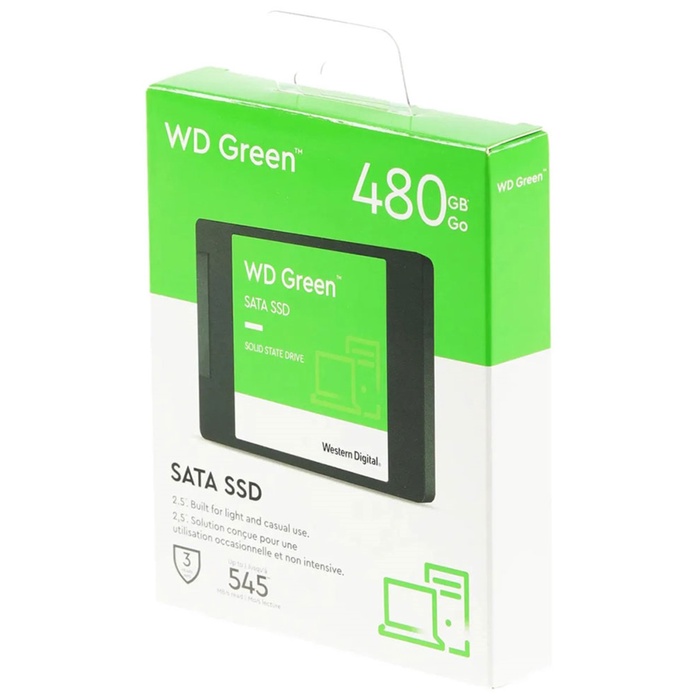 Накопитель SSD WD 2.5" Green 480 Гб SATA III WDS480G3G0A - фото 51680552