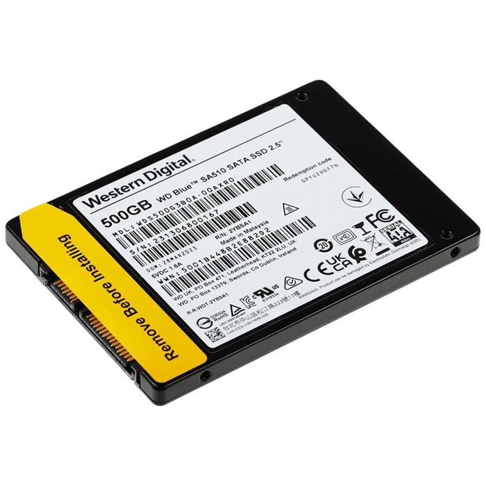 Накопитель SSD WD 2.5" Blue 500 Гб SATA III WDS500G3B0A - фото 51680555