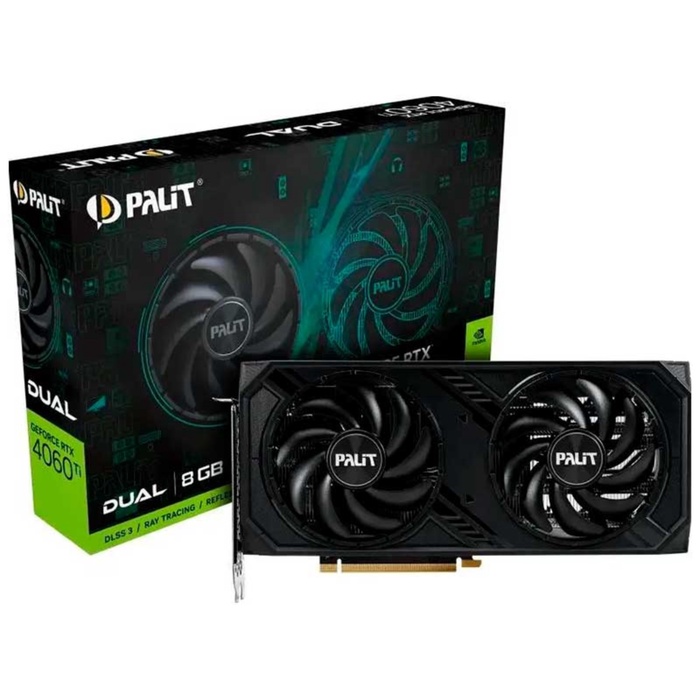 Видеокарта Palit GeForce RTX 4060 Ti Dual V1 8Gb (NE6406T019P1-1048D) - фото 51680571