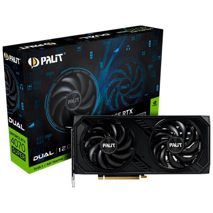 Видеокарта Palit GeForce RTX4070 SUPER DUAL 12GB (NED407S019K9-1043D) - Фото 1