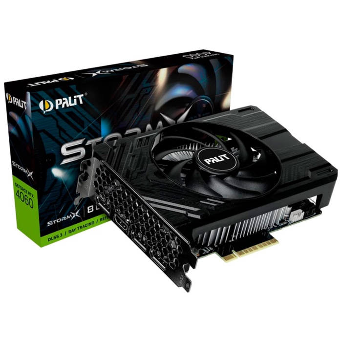 Видеокарта Palit GeForce RTX 4060 STORMX 8GB (NE64060019P1-1070F) - фото 51680668