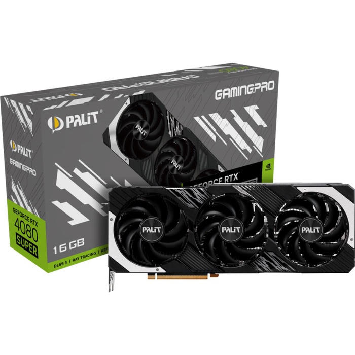 Видеокарта Palit GeForce RTX 4080 SUPER GAMINGPRO (NED408S019T2-1032A) - фото 51685759