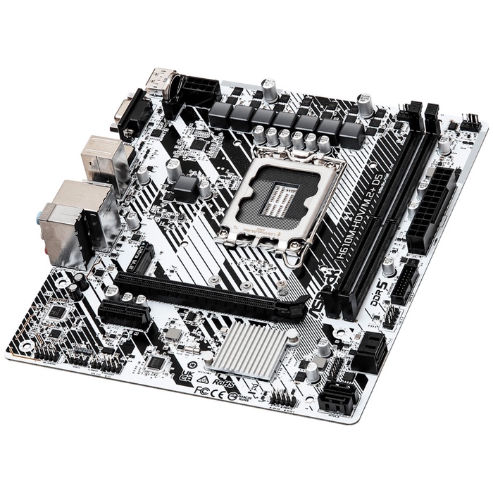 Материнская плата ASRock H610M-HDV/M.2+ D5 (LGA1700, mATX) - фото 51680810