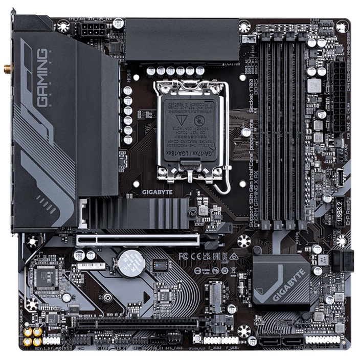 Материнская плата GIGABYTE B760M GAMING X AX 1.1 (LGA1700, mATX) - фото 51680823