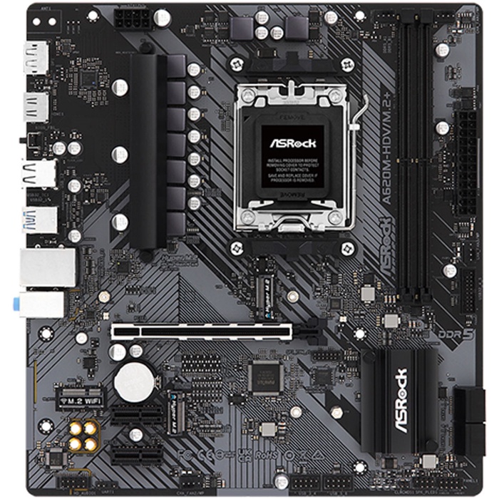 Материнская плата ASRock A620M-HDV/M.2 (AM5, mATX) - фото 51680850