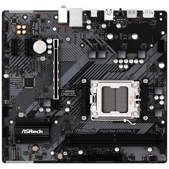 Материнская плата ASRock A620M-HDV/M.2 (AM5, mATX) - фото 51680853