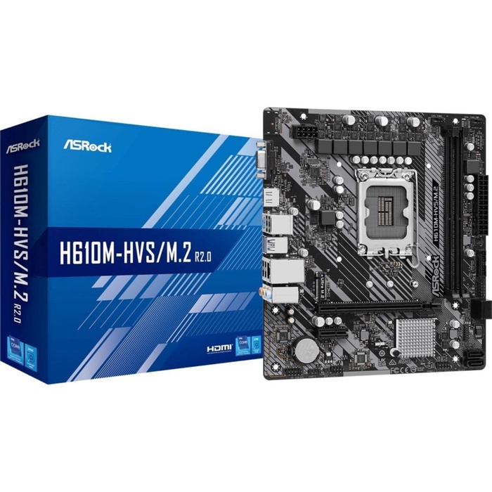 Материнская плата ASRock H610M-HVS/M.2 R2.0 (LGA1700, mATX) - фото 51680882