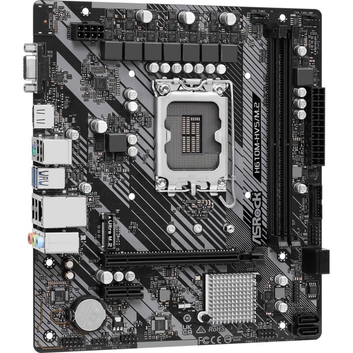 Материнская плата ASRock H610M-HVS/M.2 R2.0 (LGA1700, mATX) - фото 51680883